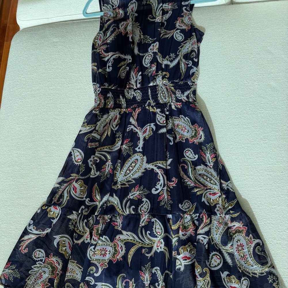 Floral Paisley Sleeveless Dress. Wore once